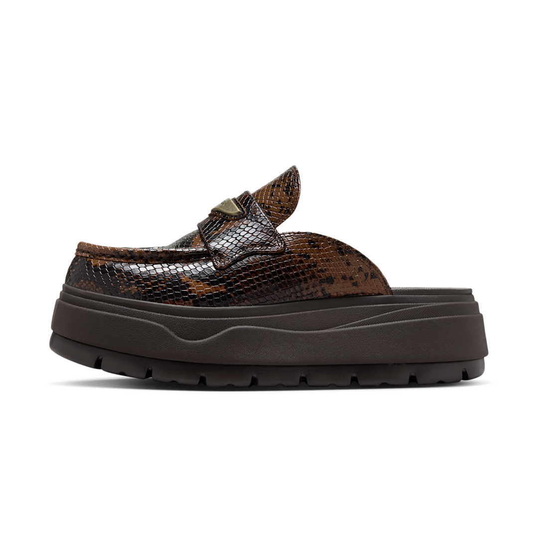 Overkicks - Air Jordan Mule Croc Velvet Brown (IB1497-200) - vista lateral