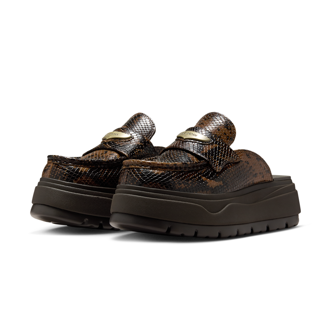Overkicks - Air Jordan Mule Croc Velvet Brown (IB1497-200) - vista trasera