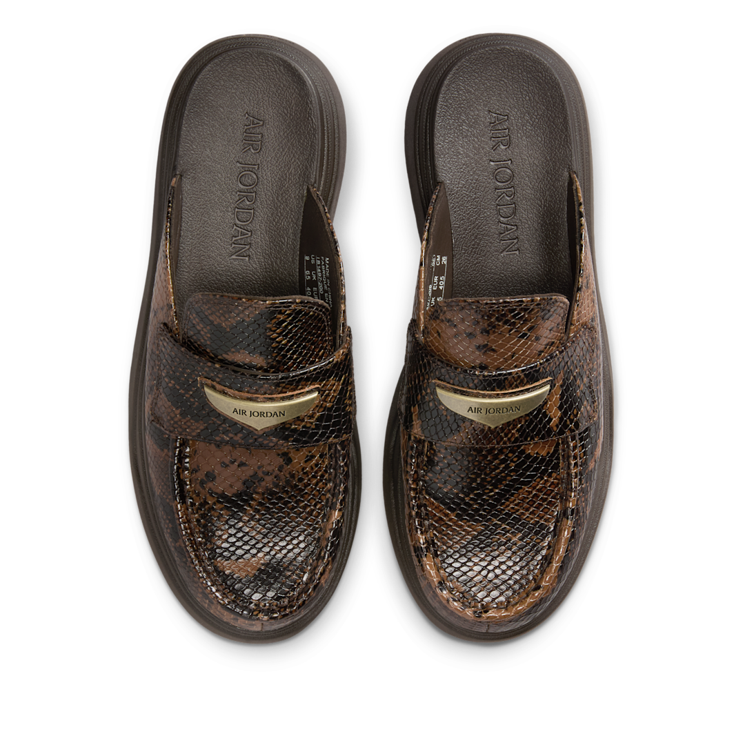 Overkicks - Air Jordan Mule Croc Velvet Brown (IB1497-200) - par completo