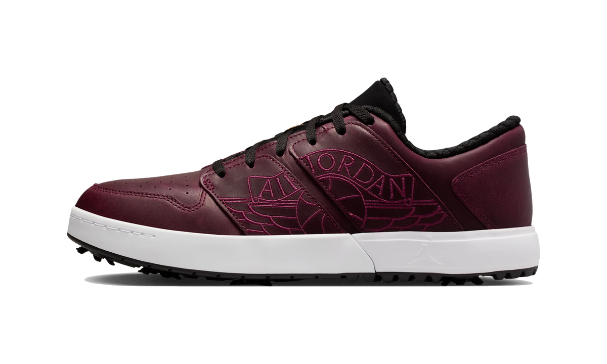 Overkicks - Air Jordan Nu Retro 1 Low Golf Bordeaux (IB1809-100) - vista lateral