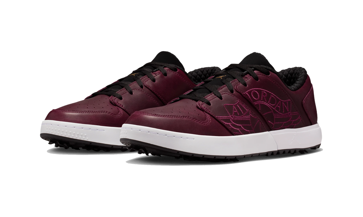 Overkicks - Air Jordan Nu Retro 1 Low Golf Bordeaux (IB1809-100) - vista trasera