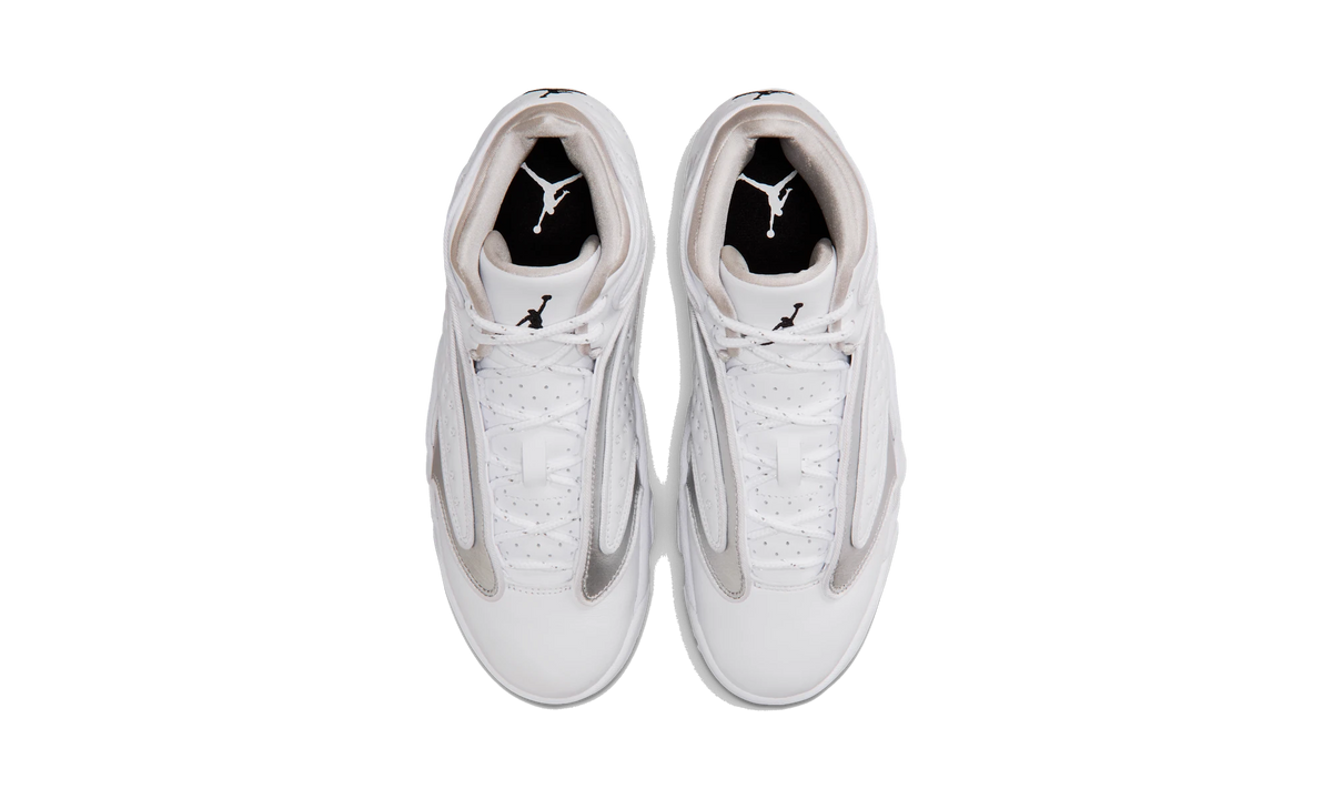 Overkicks - Air Jordan OG White Metallic Silver (2026) (CW0907-102) - vista superior