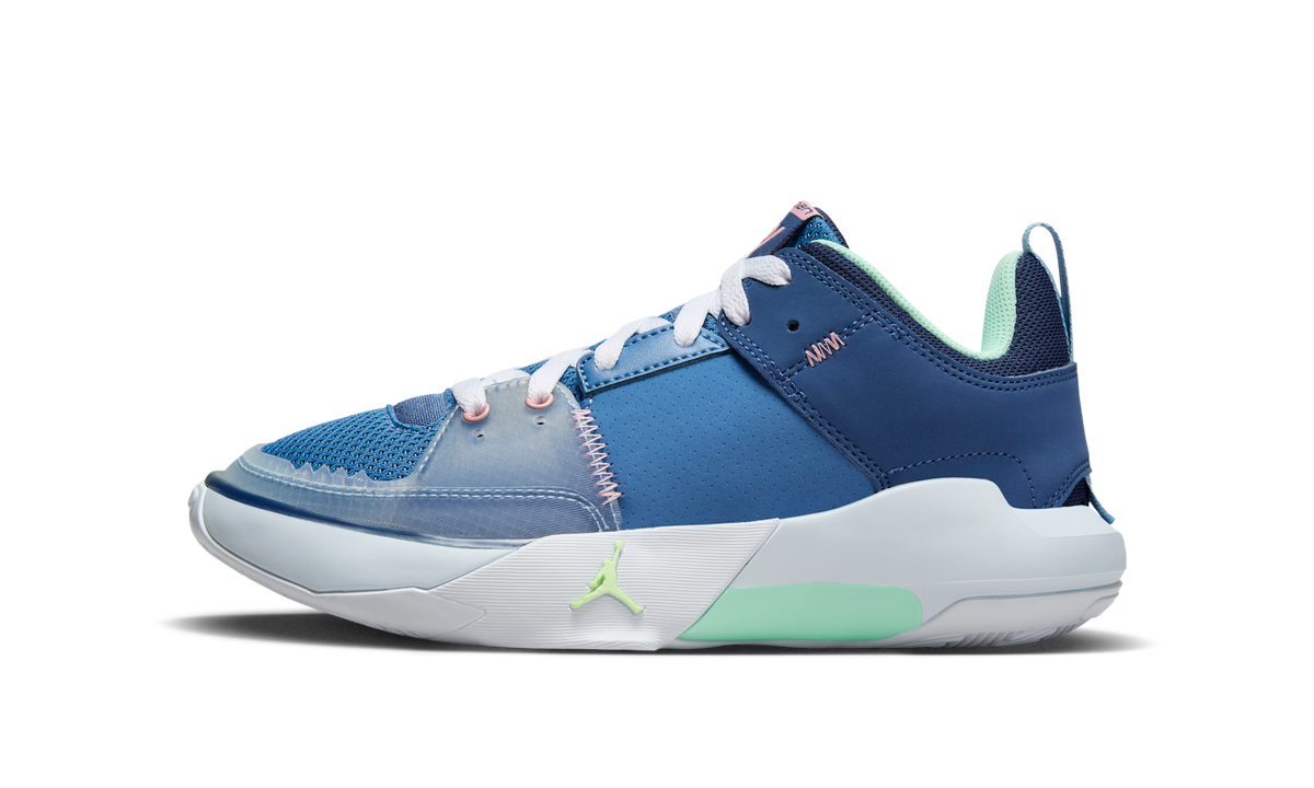 Overkicks - Air Jordan One Take 5 Stone Blue (GS) (FD2338-400) - vista lateral