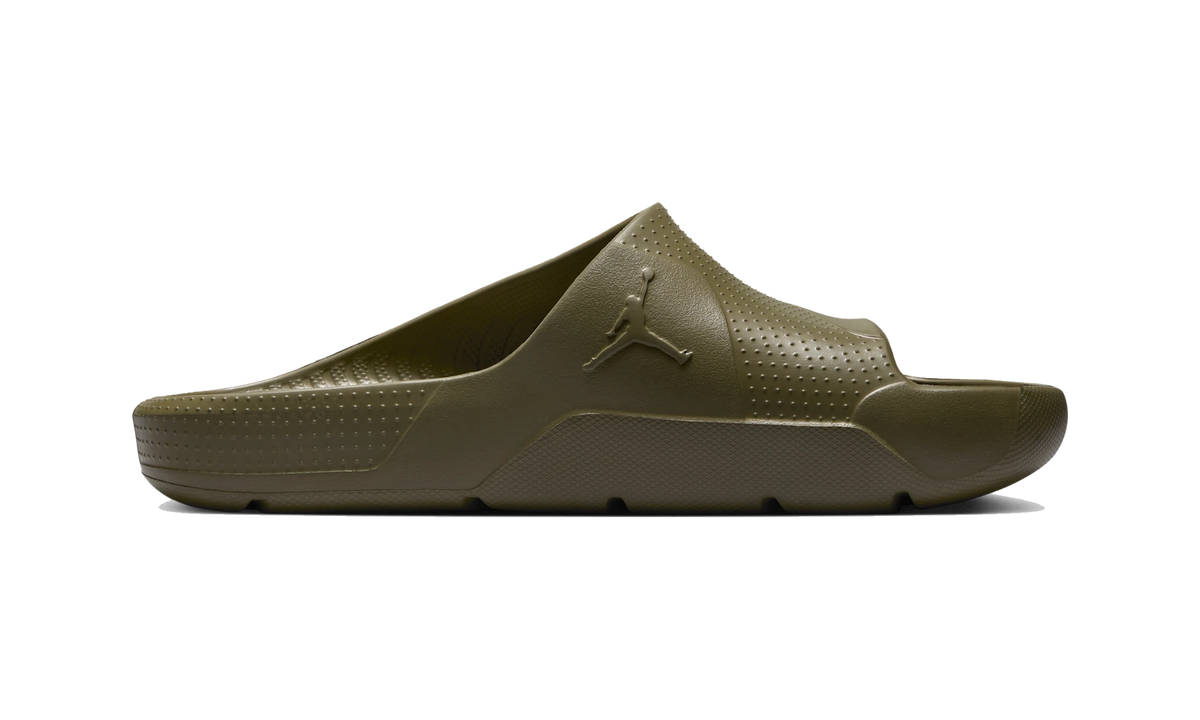 Overkicks - Air Jordan Post Slide Medium Olive (FZ6511-200) - vista superior