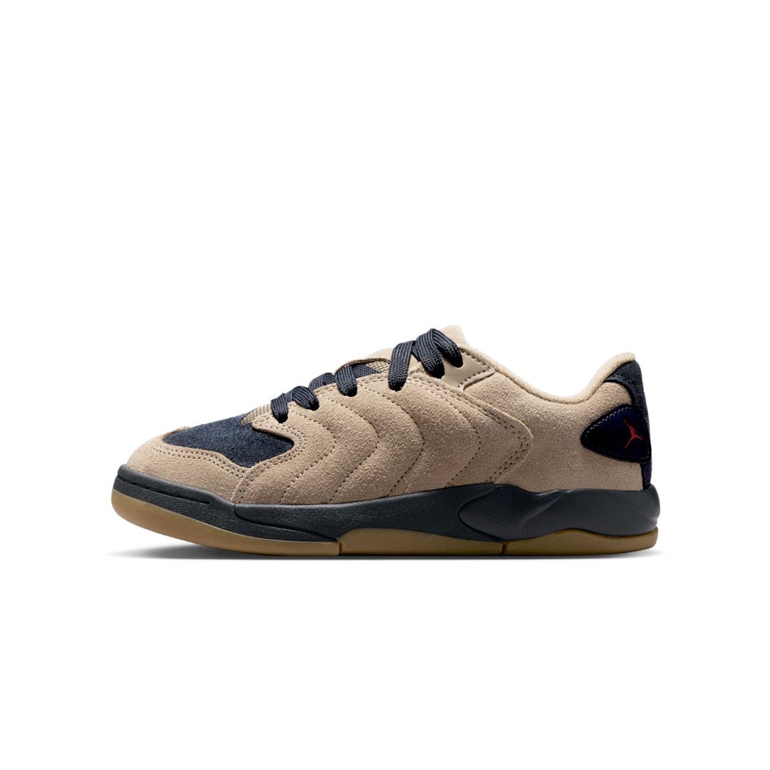 Overkicks - Air Jordan Session Khaki Anthracite Gum (GS) (IB5679-200) - vista lateral