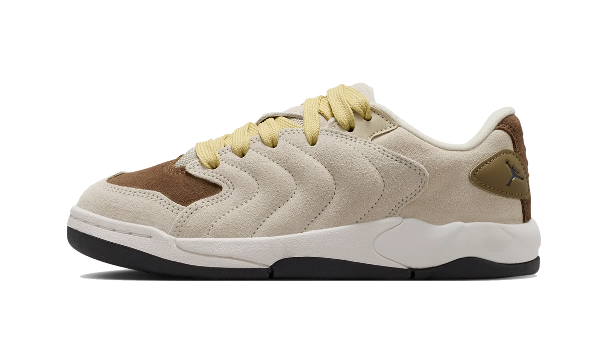 Overkicks - Air Jordan Session Light Khaki Brown Kelp (GS) (IB5679-203) - vista lateral