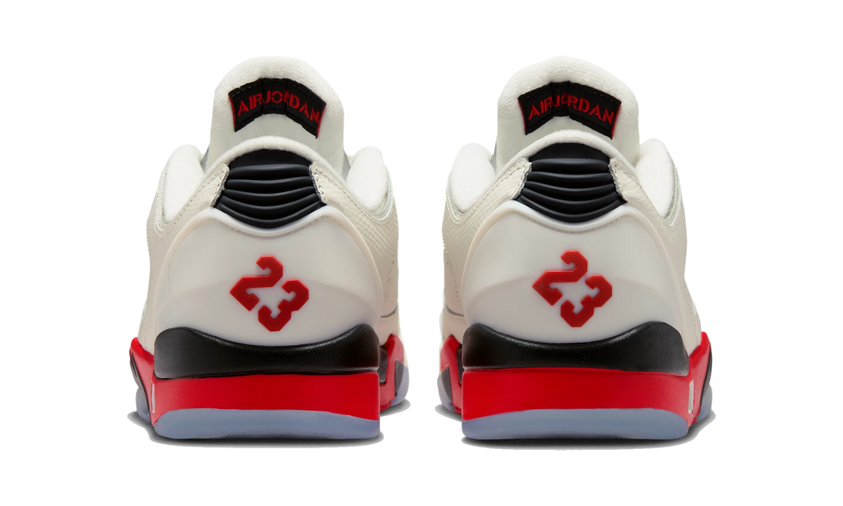 Overkicks - Air Jordan Sixty Plus Low Fire Red (IH2047-100) - detalle talón