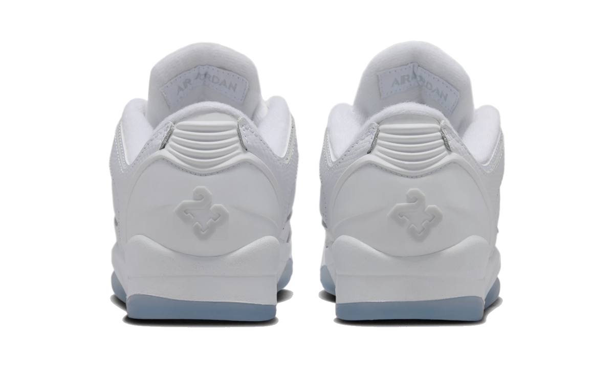 Overkicks - Air Jordan Sixty Plus Low White Pure Platinum (IO1866-101) - detalle talón