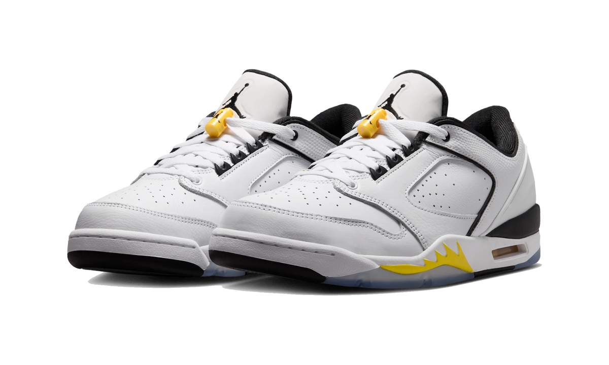 Overkicks - Air Jordan Sixty Plus Low White/Tour Yellow/Black (IH2047-103) - vista trasera