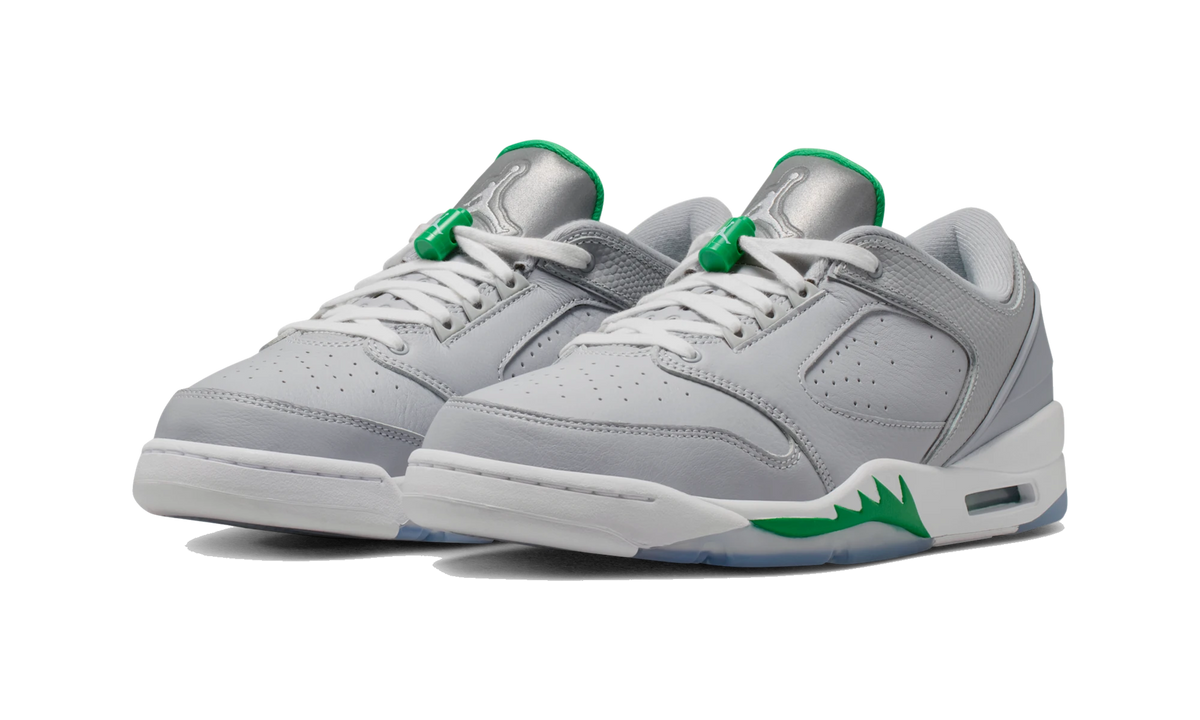 Overkicks - Air Jordan Sixty Plus Low Wolf Grey Lucky Green (IH2047-001) - vista trasera