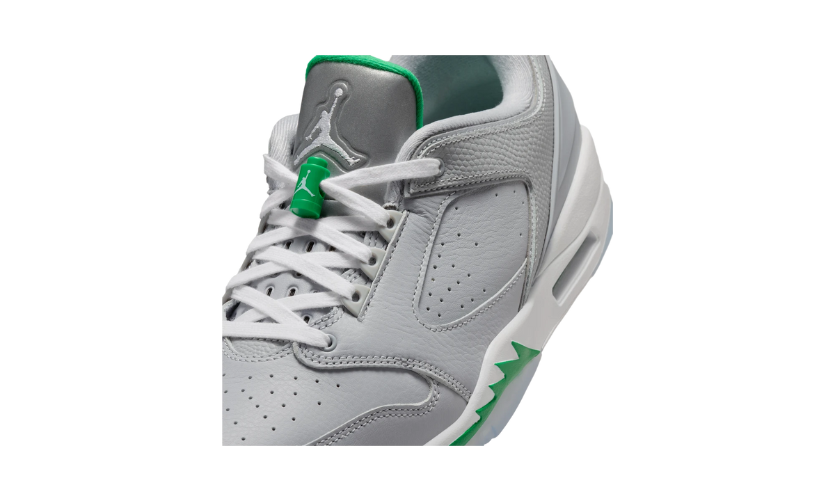 Overkicks - Air Jordan Sixty Plus Low Wolf Grey Lucky Green (IH2047-001) - detalle lateral interior