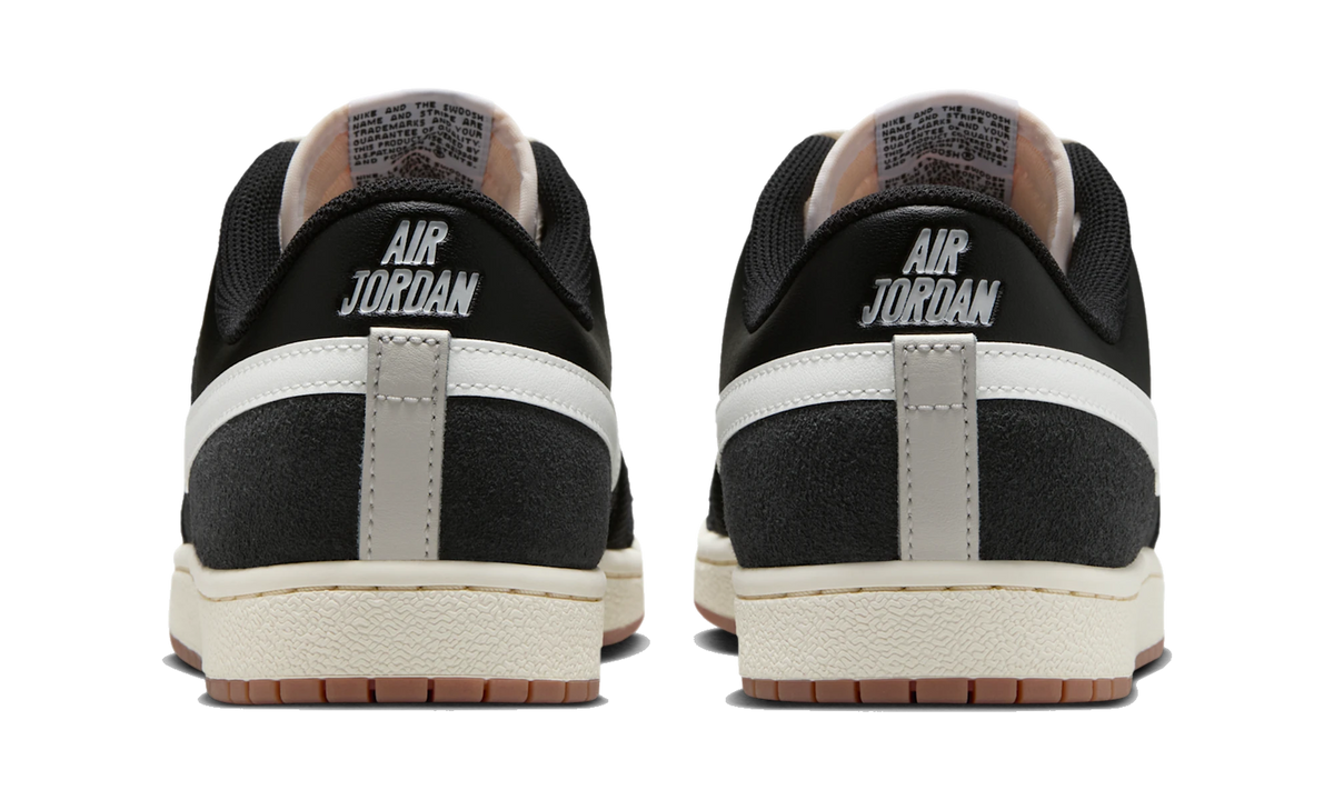 Overkicks - Air Jordan Skyline Low Black Summit White (IM2055-001) - detalle talón