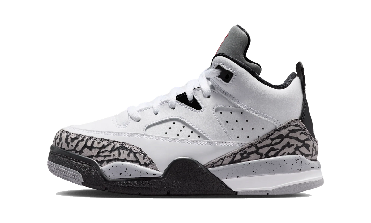 Overkicks - Air Jordan Son of Mars Low White Cement (PS) (IR0525-101) - vista lateral