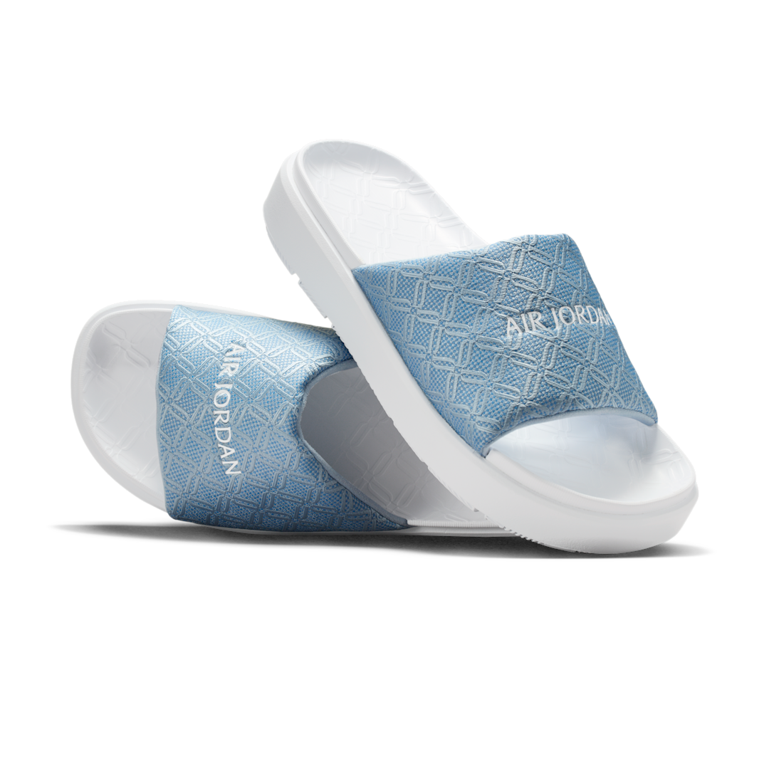 Overkicks - Air Jordan Sophia Blue Beyond Light Armory Blue Gum Light Brown White (HQ8070-400) - vista lateral