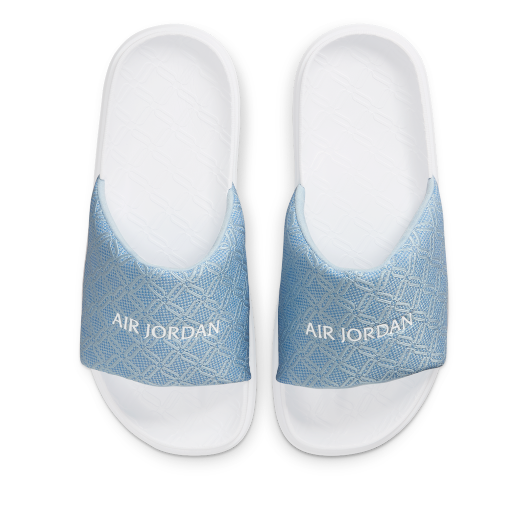 Overkicks - Air Jordan Sophia Blue Beyond Light Armory Blue Gum Light Brown White (HQ8070-400) - vista trasera
