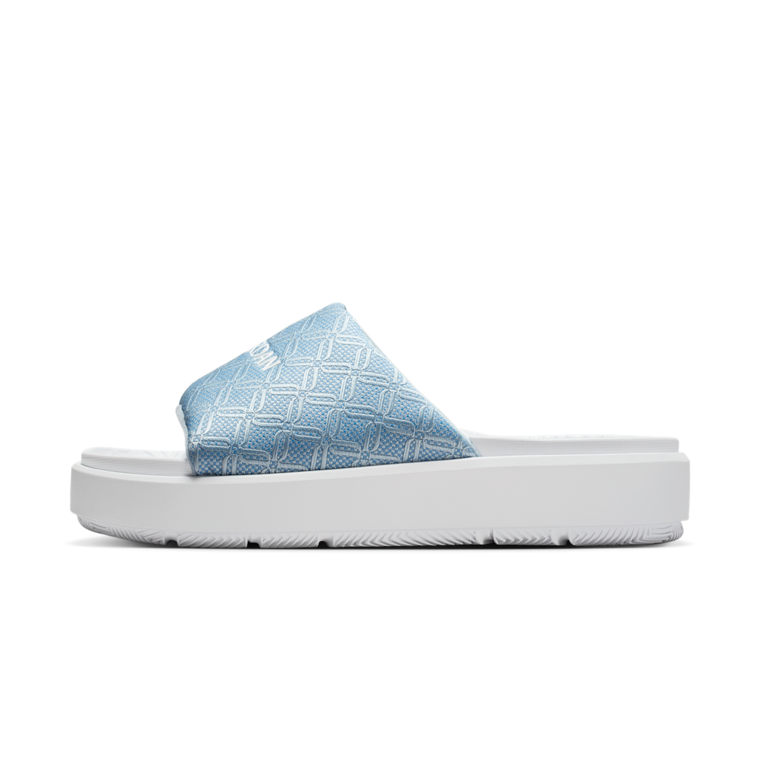 Overkicks - Air Jordan Sophia Blue Beyond Light Armory Blue Gum Light Brown White (HQ8070-400) - detalle suela