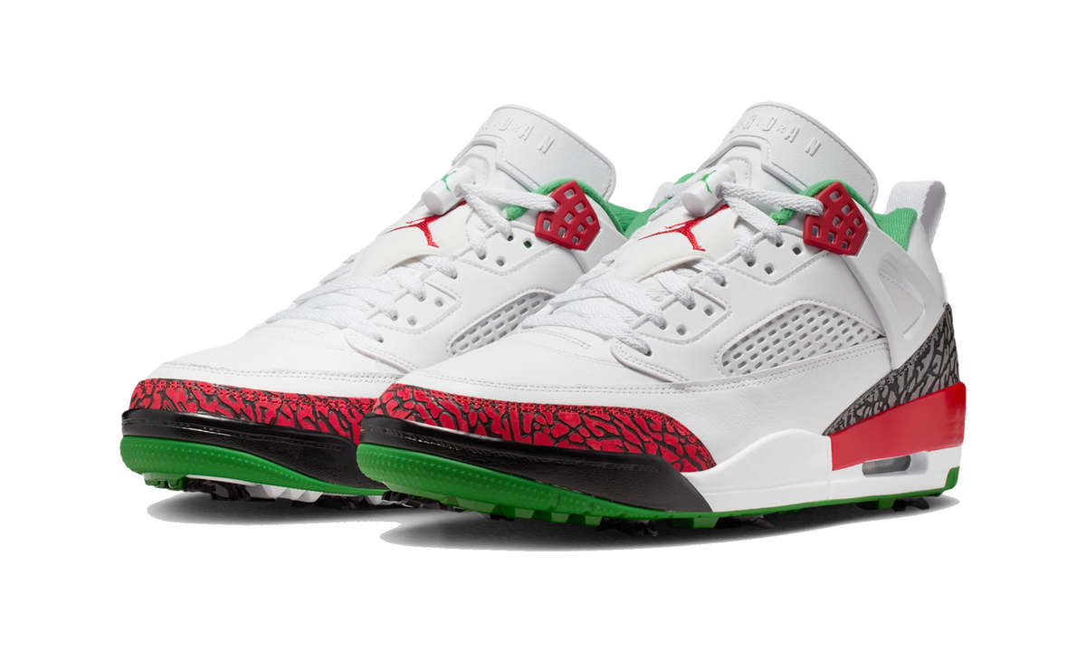 Overkicks - Air Jordan Spizike Golf OG White Classic Green (HQ4365-100) - vista trasera
