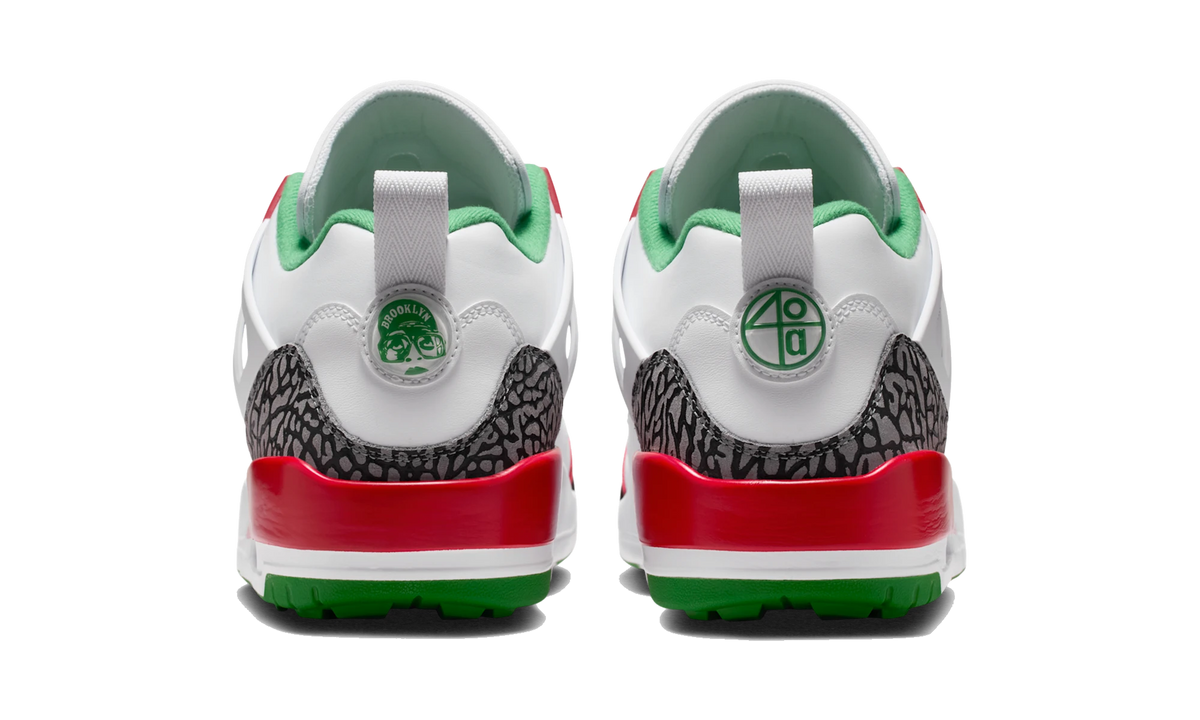Overkicks - Air Jordan Spizike Golf OG White Classic Green (HQ4365-100) - detalle talón