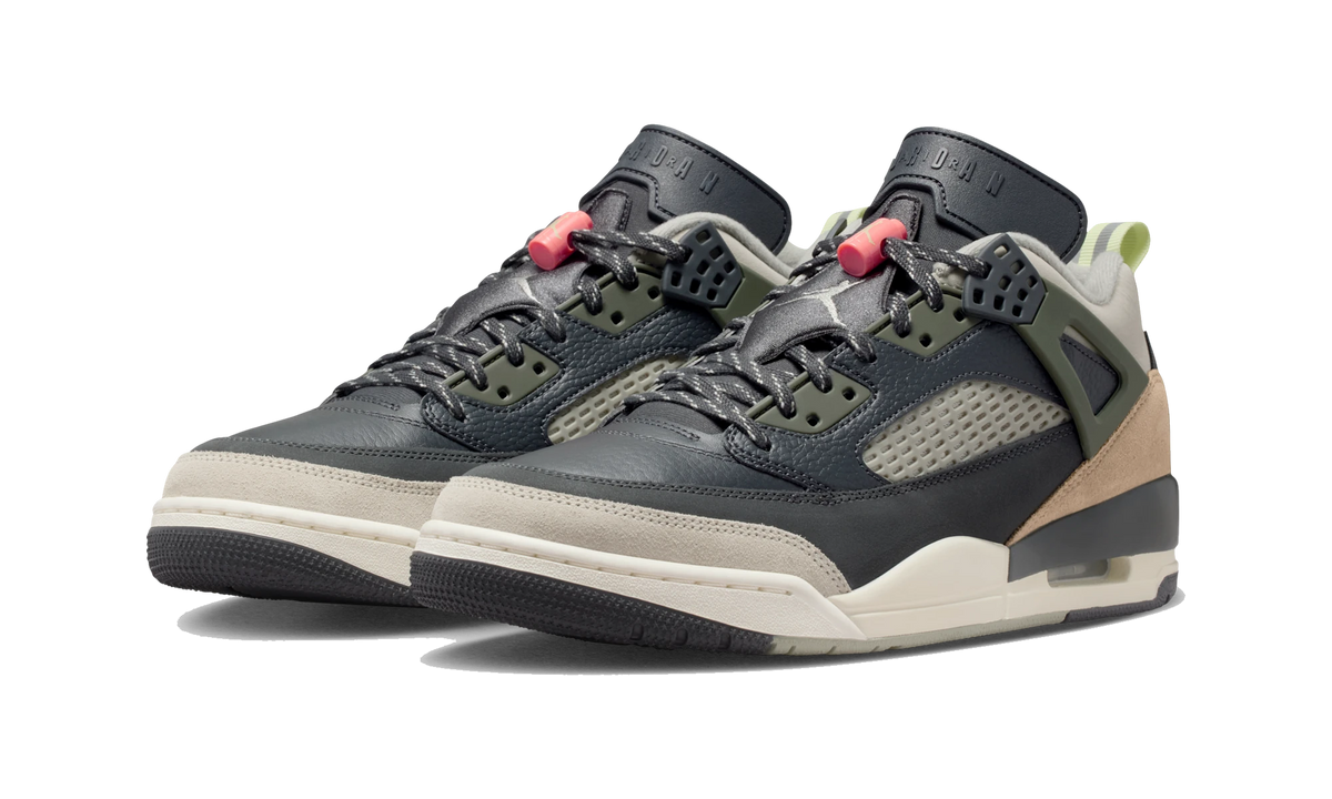 Overkicks - Air Jordan Spizike Low Anthracite Mango Cargo Khaki (FQ1759-007) - vista trasera