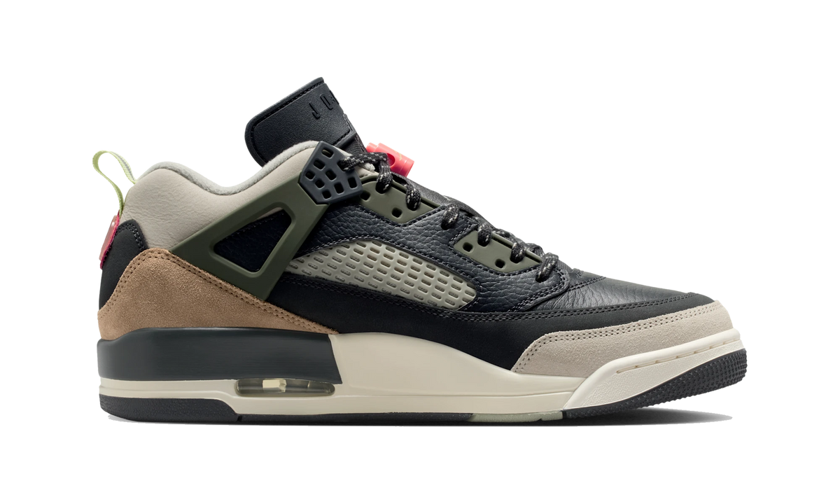 Overkicks - Air Jordan Spizike Low Anthracite Mango Cargo Khaki (FQ1759-007) - detalle suela