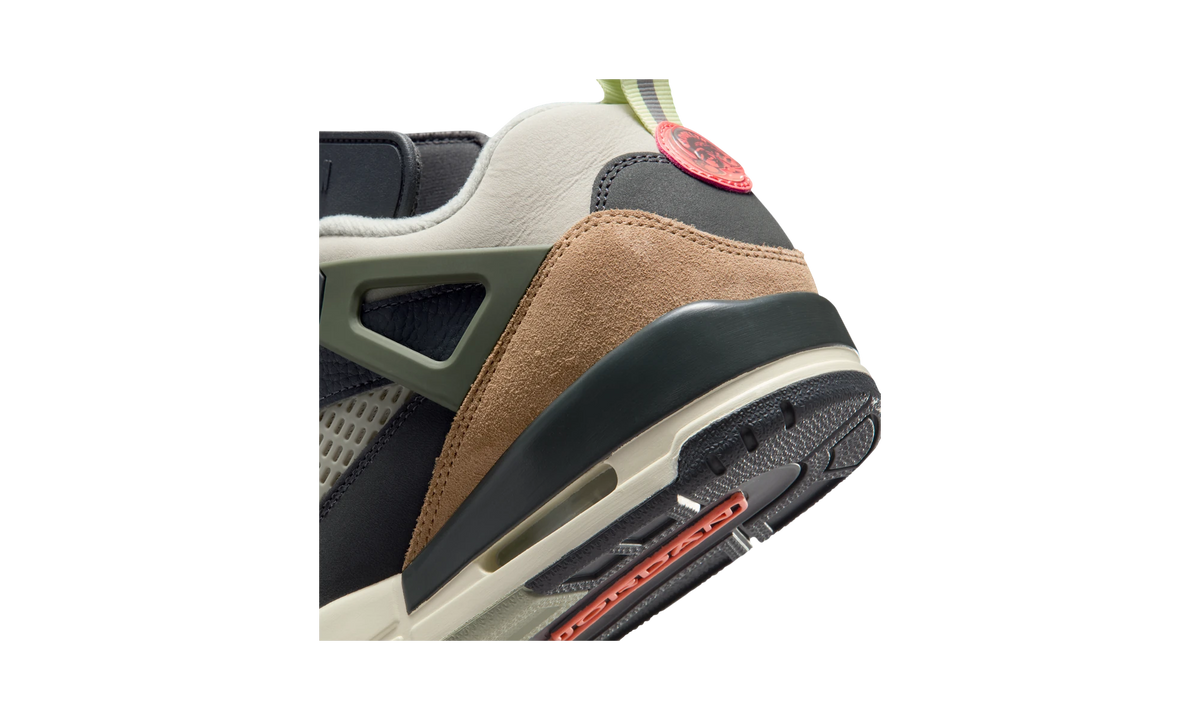 Overkicks - Air Jordan Spizike Low Anthracite Mango Cargo Khaki (FQ1759-007) - detalle
