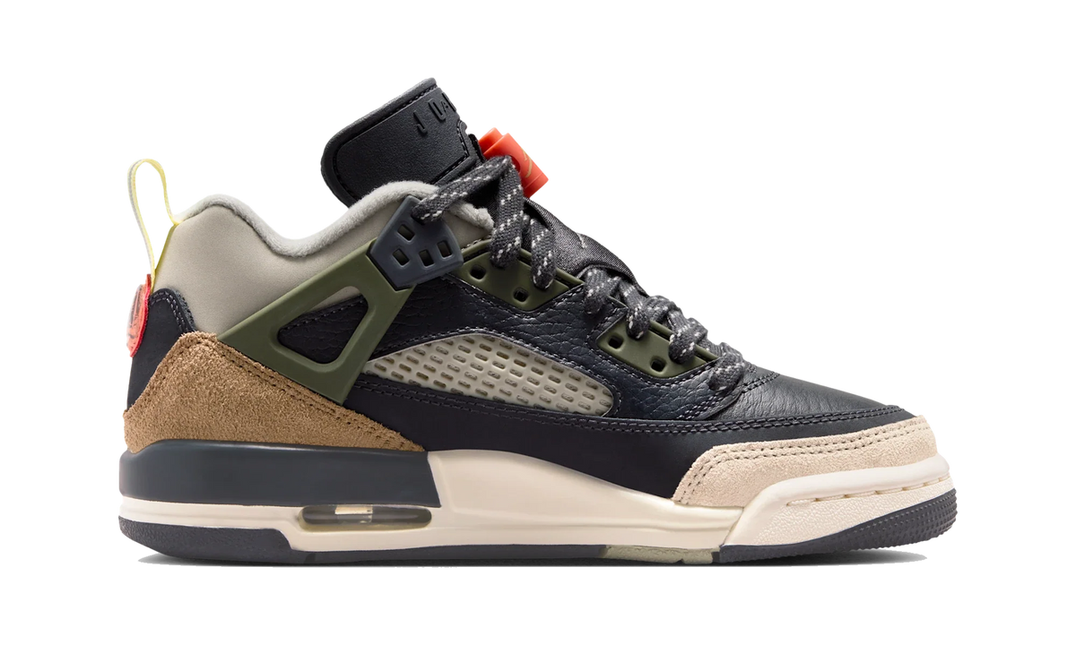 Overkicks - Air Jordan Spizike Low Anthracite Mango Cargo Khaki (GS) (FQ3950-007) - imagen 4