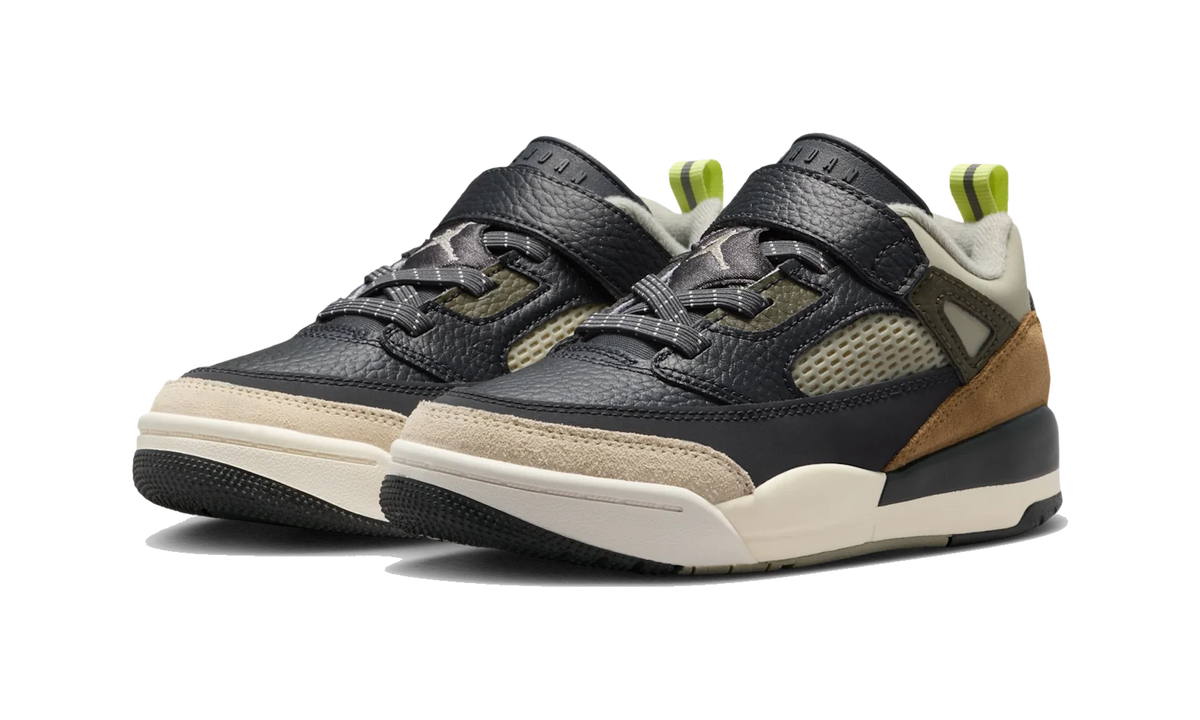 Overkicks - Air Jordan Spizike Low Anthracite Mango Cargo Khaki (PS) (FQ3951-007) - imagen 2