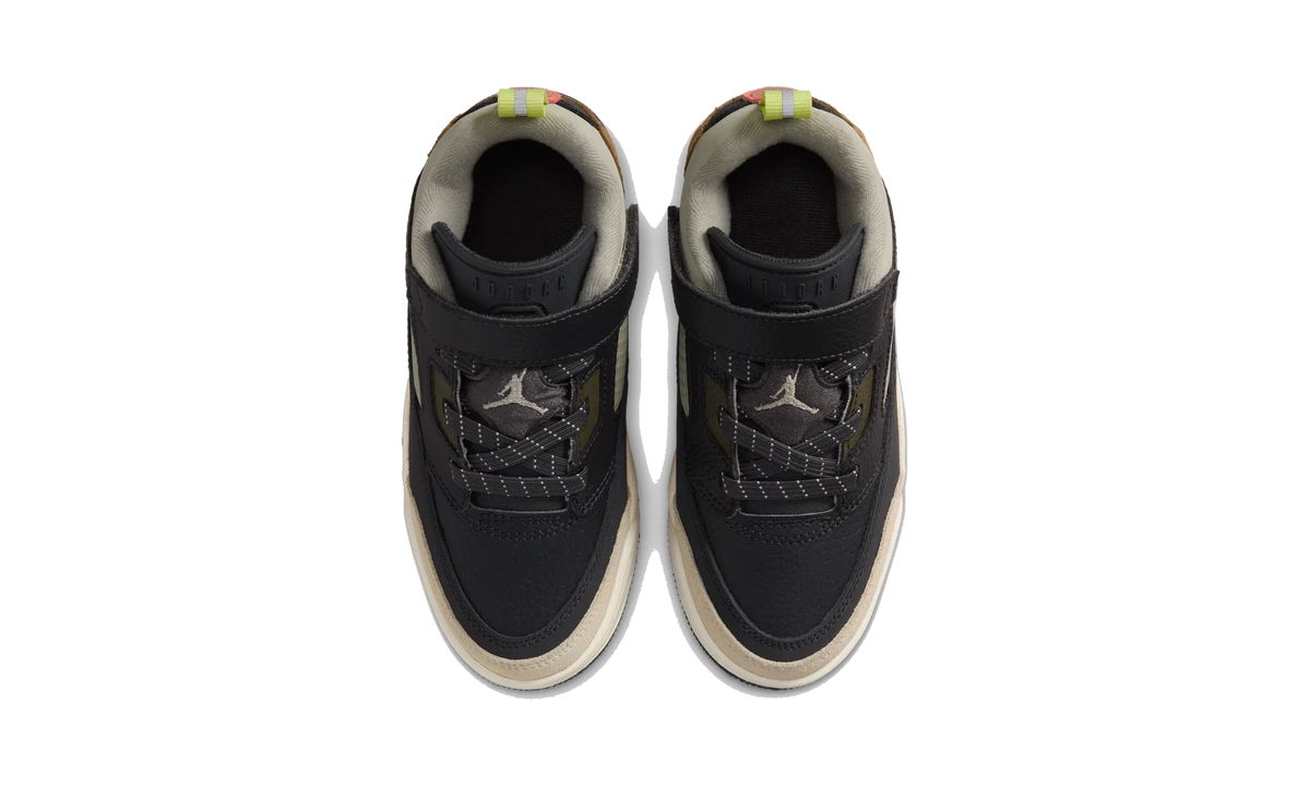 Overkicks - Air Jordan Spizike Low Anthracite Mango Cargo Khaki (PS) (FQ3951-007) - imagen 5