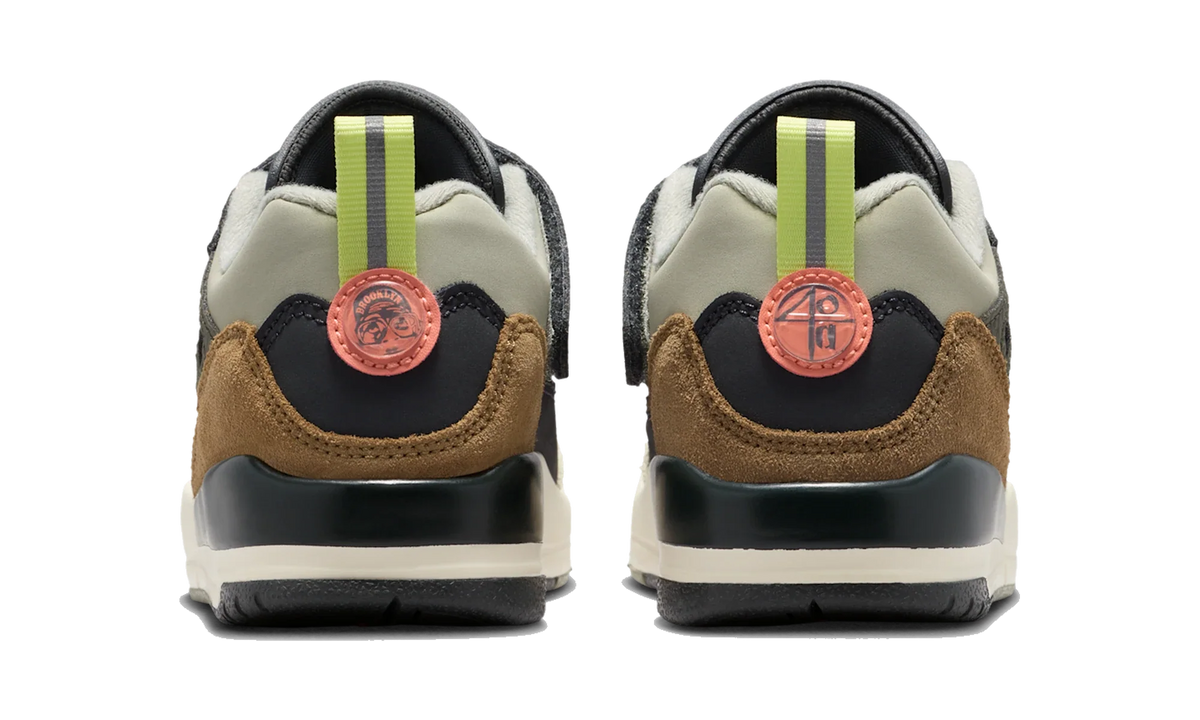Overkicks - Air Jordan Spizike Low Anthracite Mango Cargo Khaki (PS) (FQ3951-007) - imagen 6