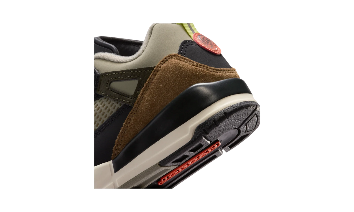 Overkicks - Air Jordan Spizike Low Anthracite Mango Cargo Khaki (PS) (FQ3951-007) - imagen 8