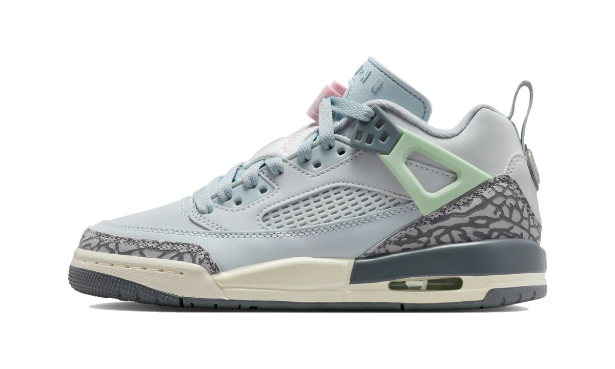 Overkicks - Air Jordan Spizike Low Aura Wolf Grey (GS) (FQ3950-401) - vista lateral