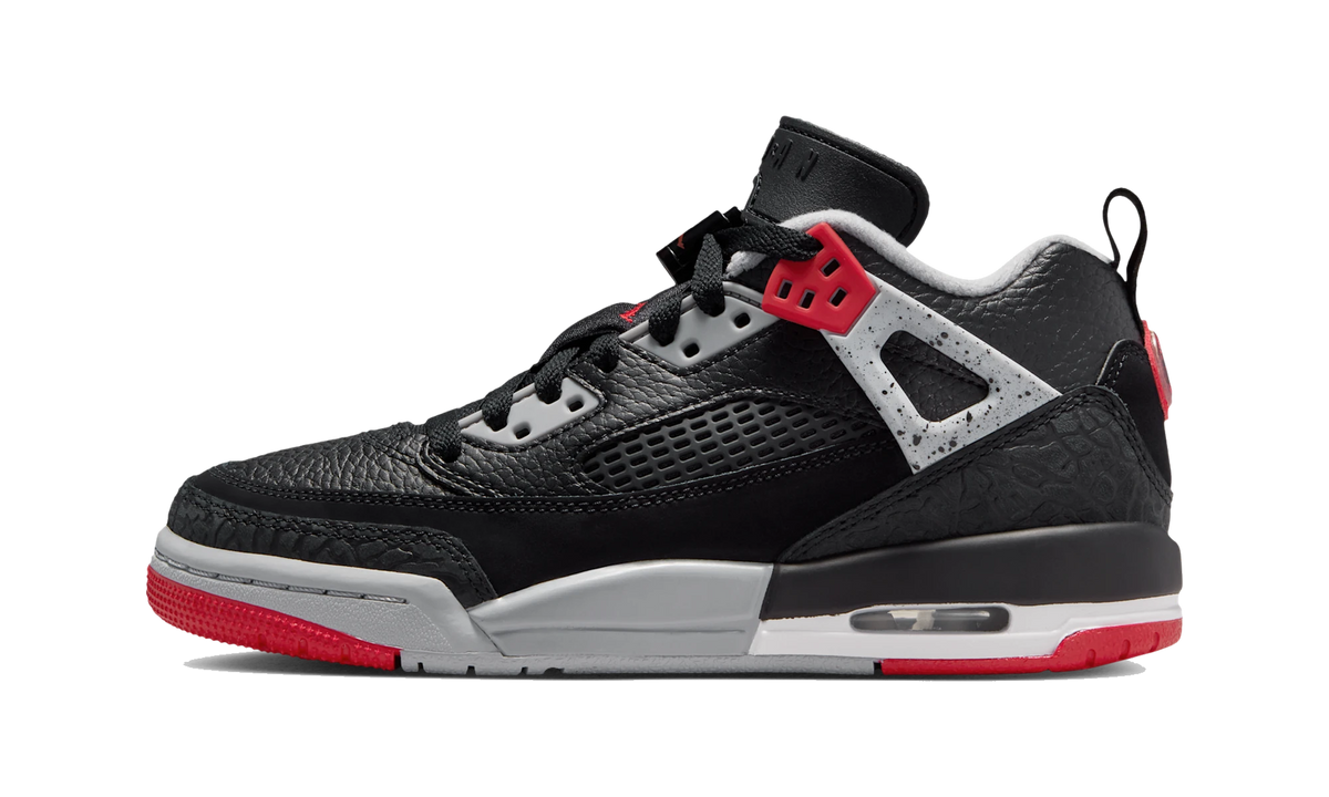 Overkicks - Air Jordan Spizike Low Black Cement (FQ3950-009) - vista lateral