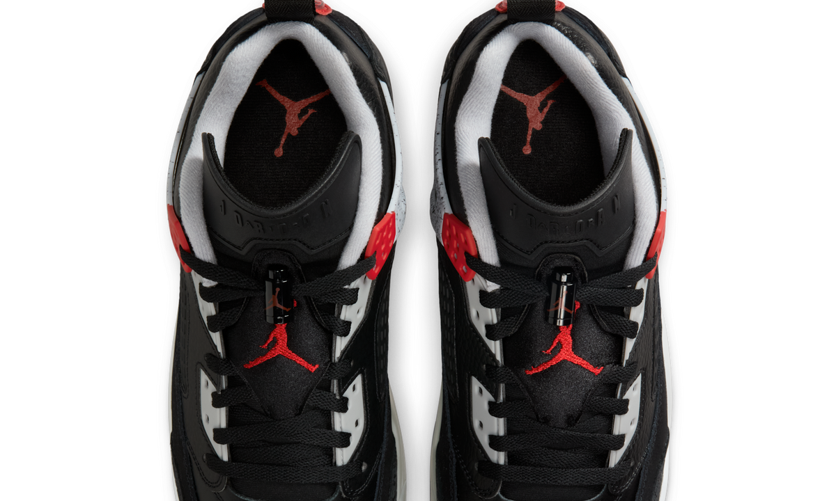 Overkicks - Air Jordan Spizike Low Black Cement (FQ1759-009) - vista superior
