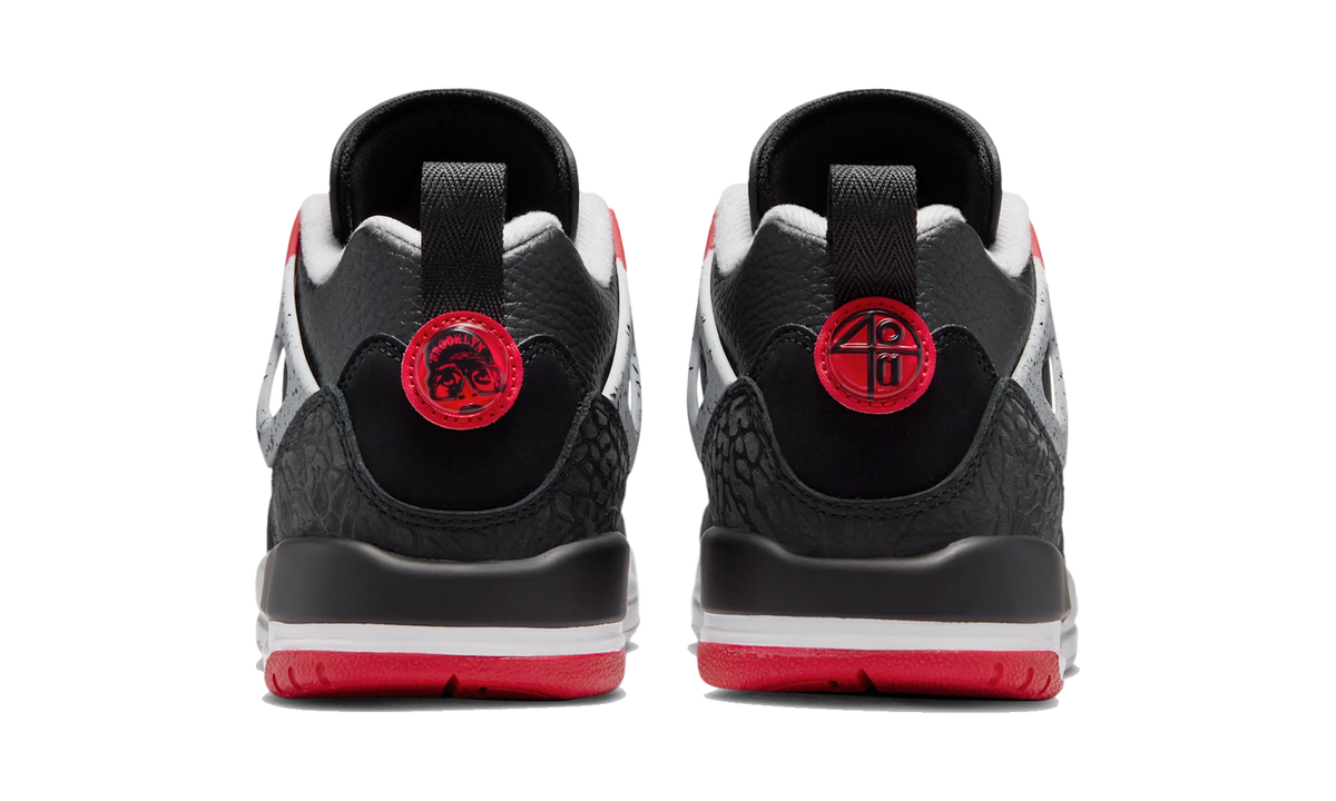 Overkicks - Air Jordan Spizike Low Black Cement (FQ3950-009) - detalle talón