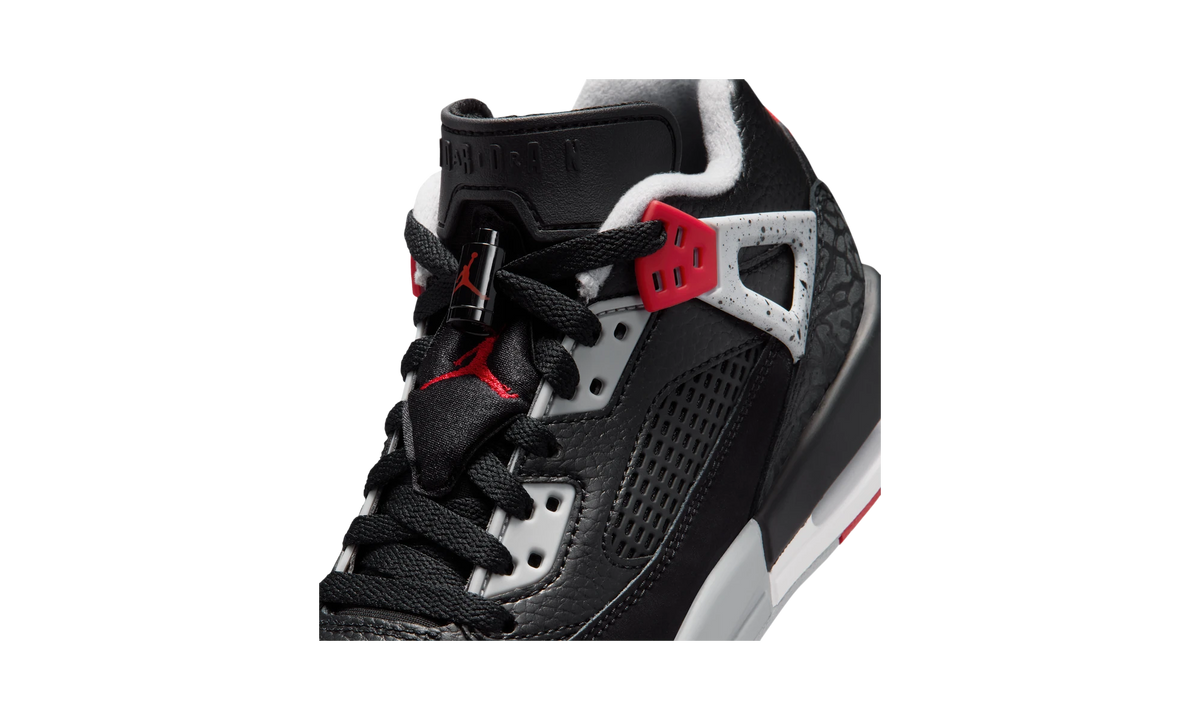 Overkicks - Air Jordan Spizike Low Black Cement (FQ3950-009) - detalle lateral interior
