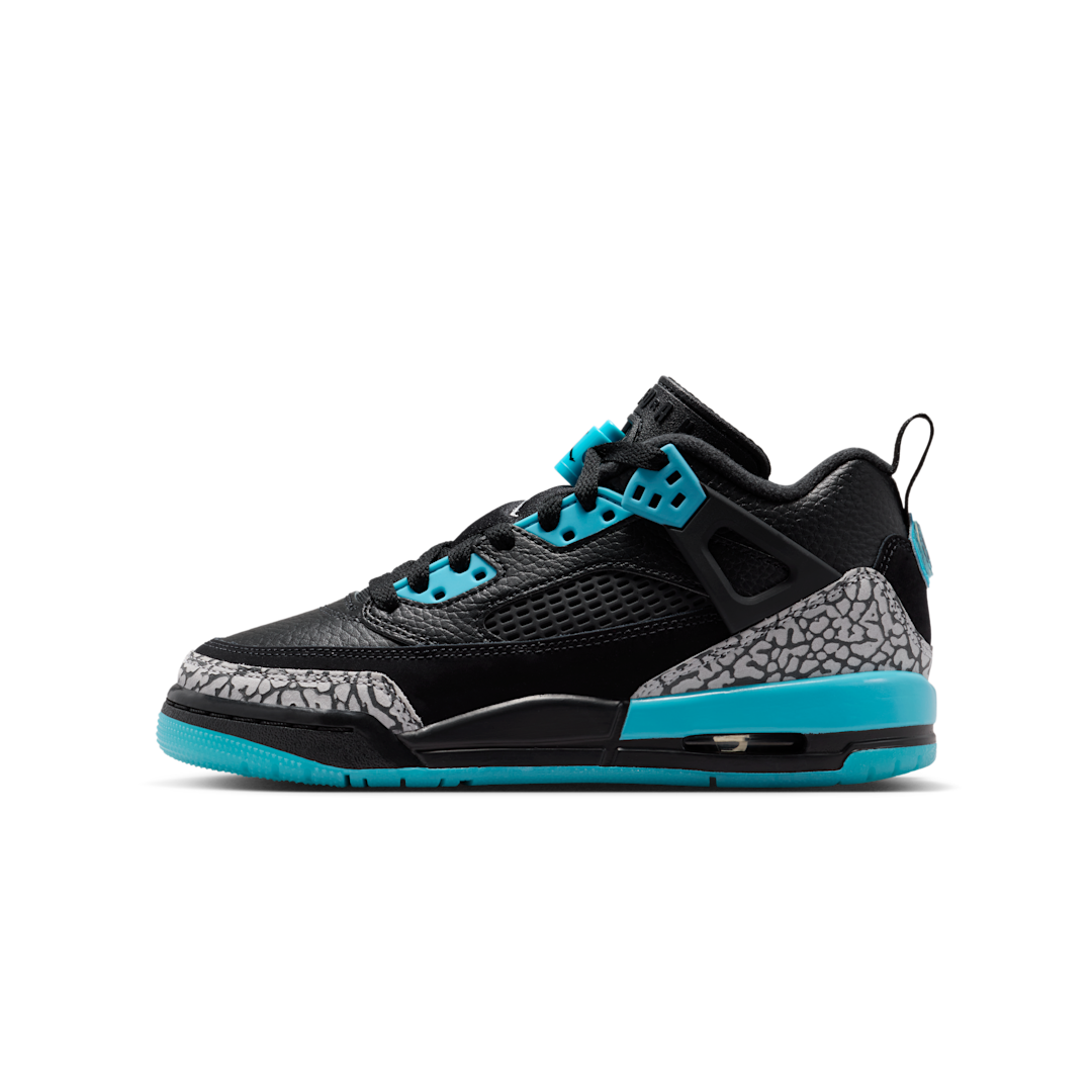 Overkicks - Air Jordan Spizike Low Black Gamma Blue (GS) (FQ3950-005) - vista lateral