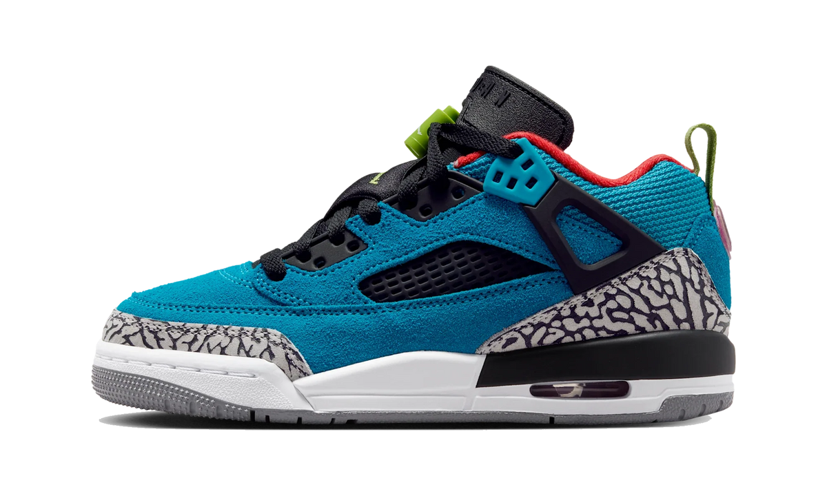 Overkicks - Air Jordan Spizike Low Neo Turquoise Light Crimson (GS) (FQ3950-402) - vista lateral
