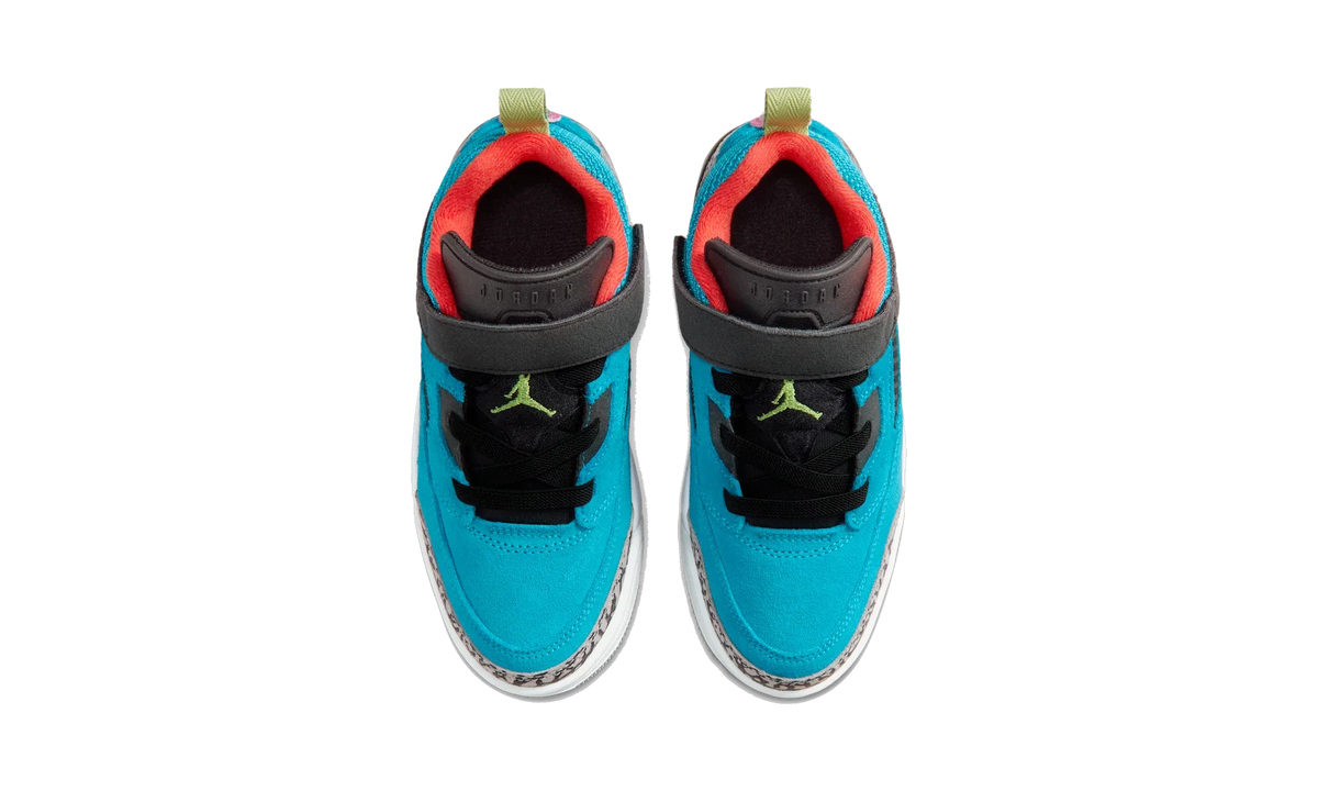 Overkicks - Air Jordan Spizike Low Neo Turquoise Light Crimson (PS) (FQ3951-402) - imagen 5