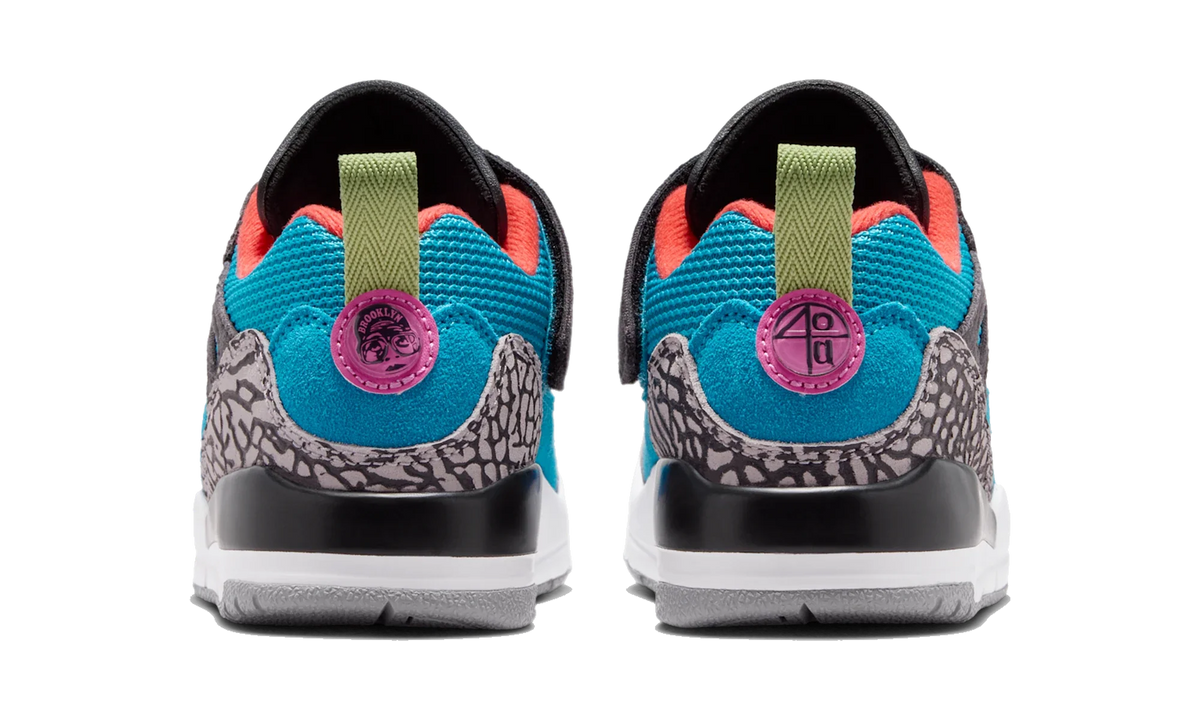 Overkicks - Air Jordan Spizike Low Neo Turquoise Light Crimson (PS) (FQ3951-402) - imagen 6