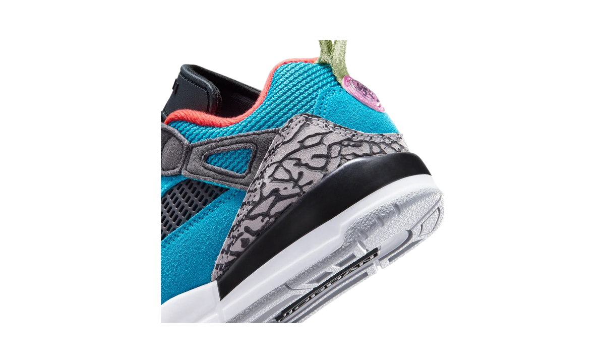 Overkicks - Air Jordan Spizike Low Neo Turquoise Light Crimson (PS) (FQ3951-402) - imagen 8