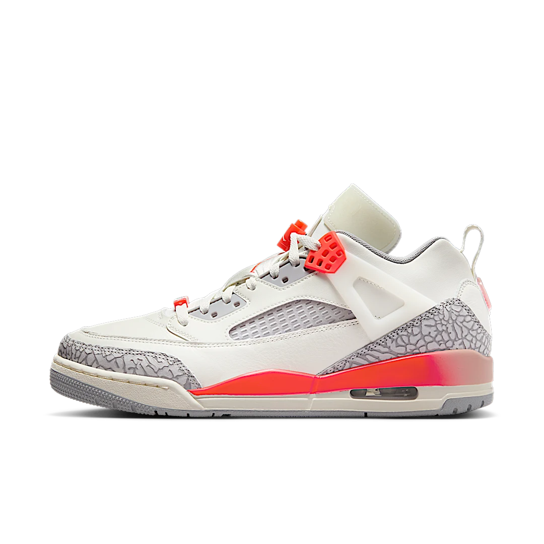 Overkicks - Air Jordan Spizike Low PSG Paris Saint-Germain Sail Infrared (HF8827-100) - vista lateral
