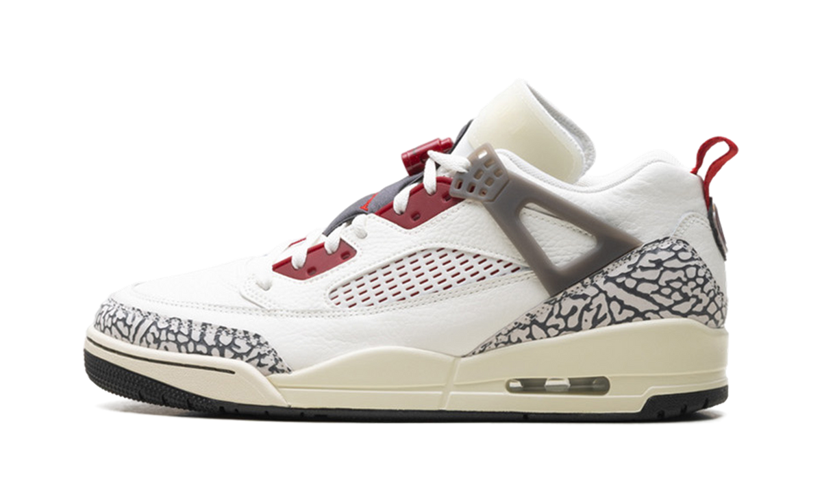 Overkicks - Air Jordan Spizike Low Sail Anthracite Coconut Milk Varsity Red (FQ1759-116) - vista lateral