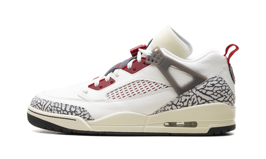 Overkicks - Air Jordan Spizike Low Sail Anthracite Coconut Milk Varsity Red (FQ1759-116) - vista lateral