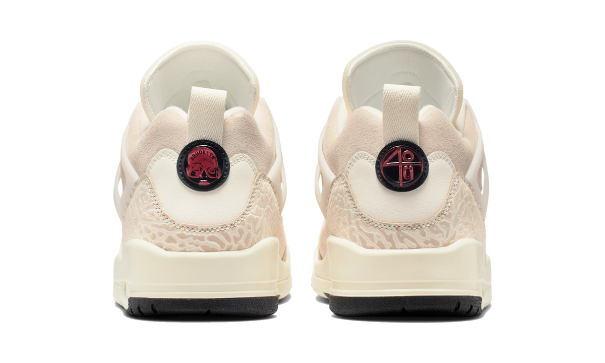 Overkicks - Air Jordan Spizike Low Sail Suede (IQ0303-133) - detalle talón
