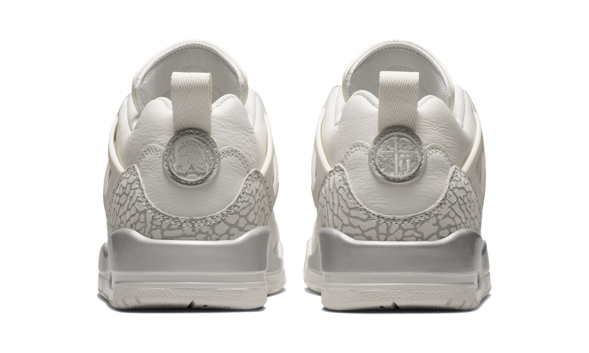 Overkicks - Air Jordan Spizike Low Swan Wolf Grey (IR1836-101) - detalle talón
