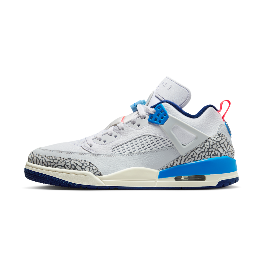 Overkicks - Air Jordan Spizike Low White Blue Void (FQ1759-110) - vista lateral