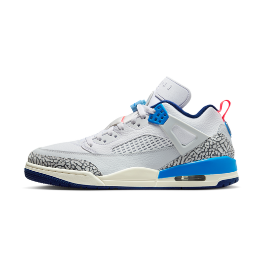 Overkicks - Air Jordan Spizike Low White Blue Void (FQ1759-110) - vista lateral