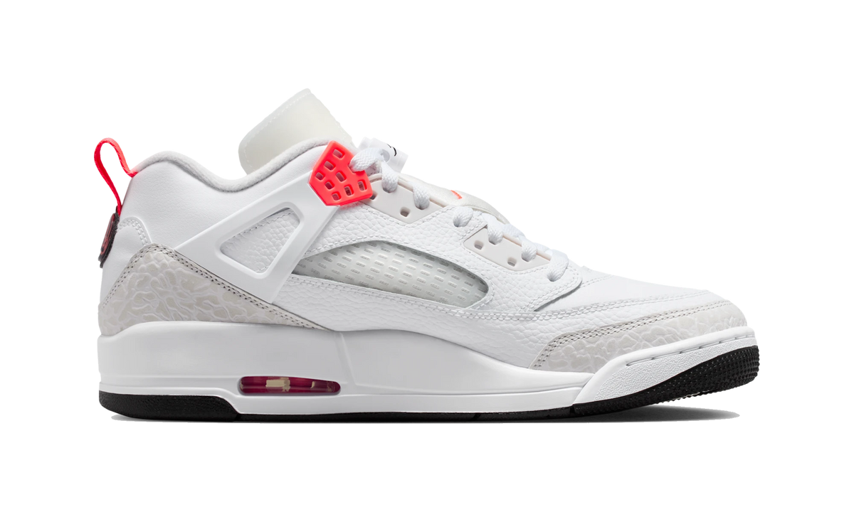 Overkicks - Air Jordan Spizike Low White Bright Crimson (IQ0305-100) - detalle suela