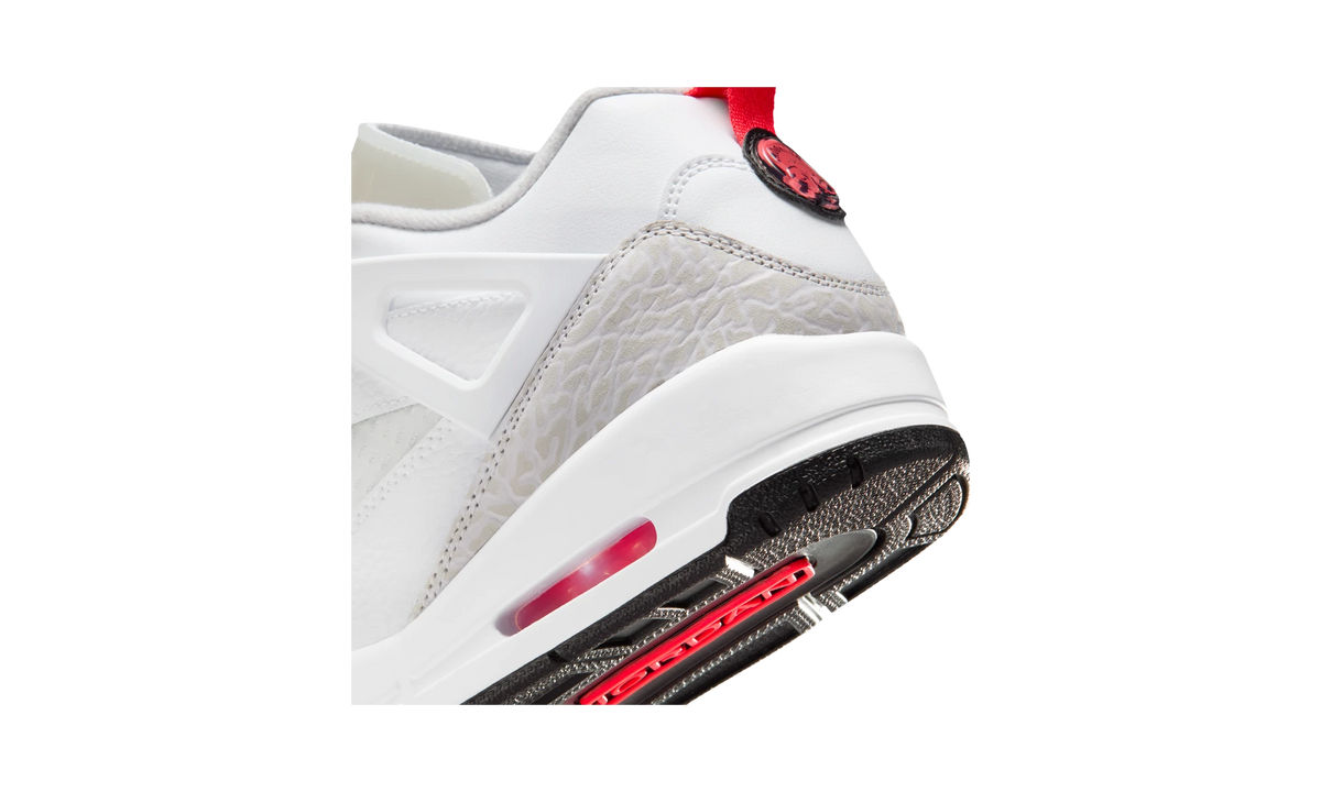 Overkicks - Air Jordan Spizike Low White Bright Crimson (IQ0305-100) - detalle