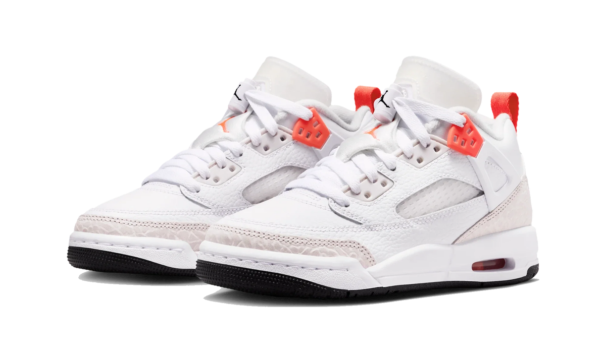 Overkicks - Air Jordan Spizike Low White Bright Crimson (GS) (IQ0320-100) - imagen 2
